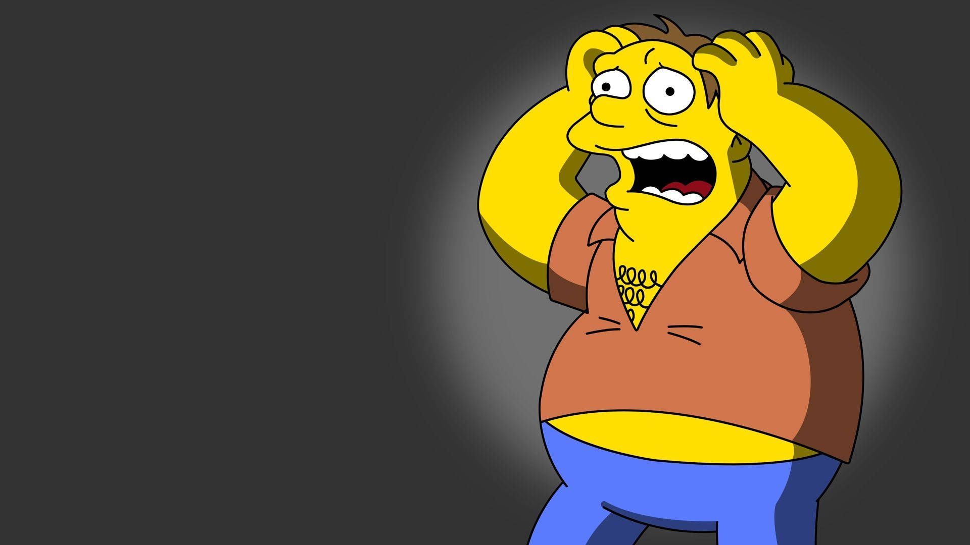 Barney Gumble Från The Simpsons Skulle Göra En Bra Bakgrundsbild Till Din Dator Eller Mobiltelefon. Wallpaper