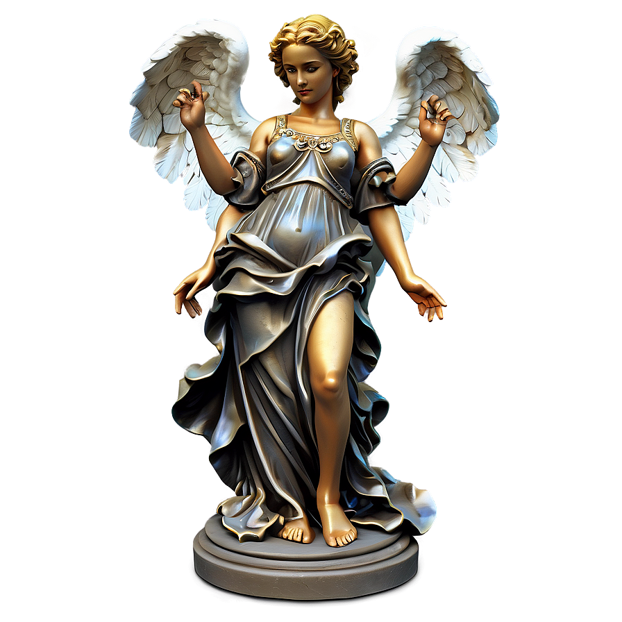 Baroque Angel Statue Png Nhg87 PNG