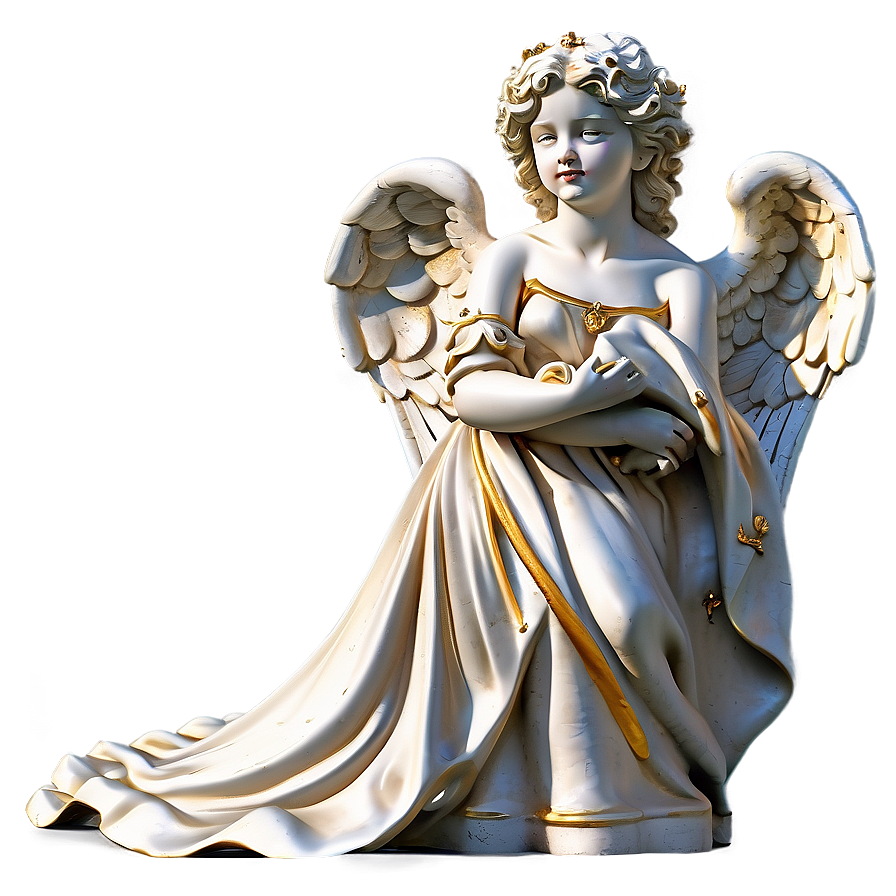 Baroque Angel Statue Png Tnm PNG