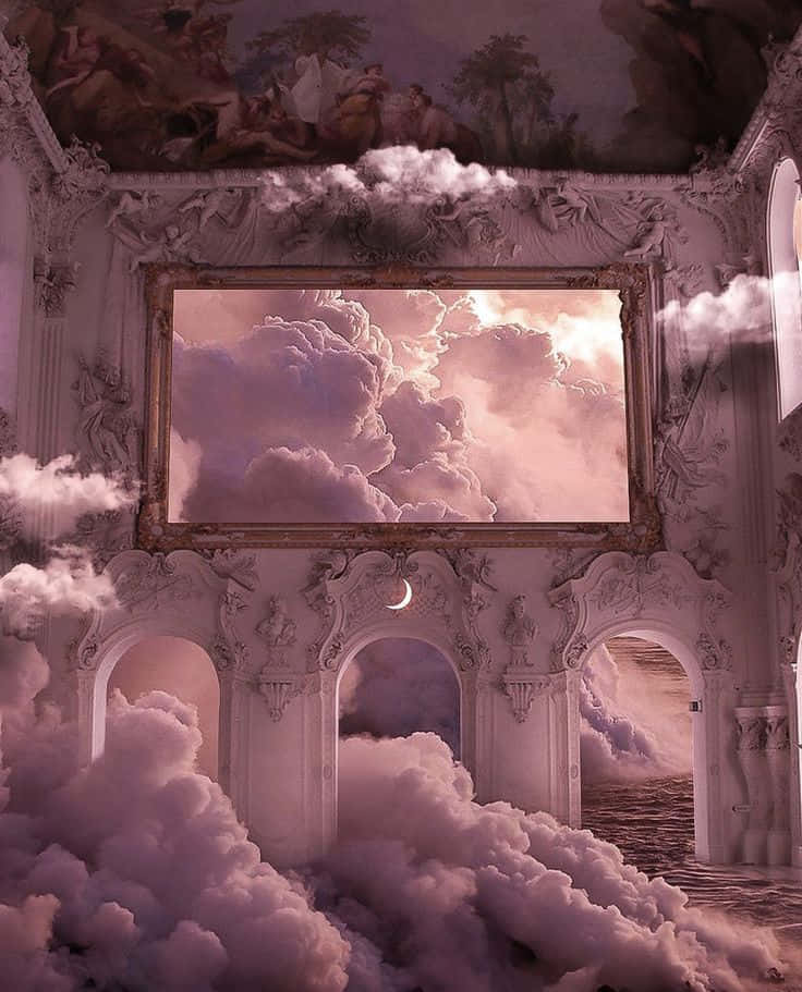 Baroque_ Cloudscape_ Fantasy_ Hall.jpg Wallpaper