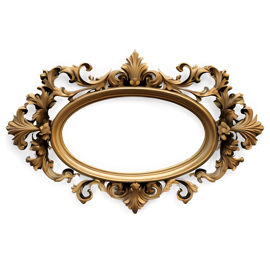 Baroque Photo Frame Png Ecw11 PNG