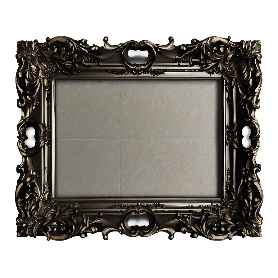 Baroque Style Picture Frame Png Krp PNG
