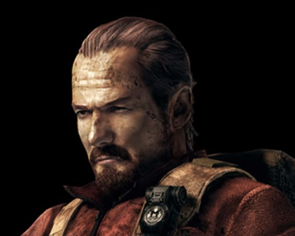 Barry Burton In Action In Resident Evil Game Wallpaper