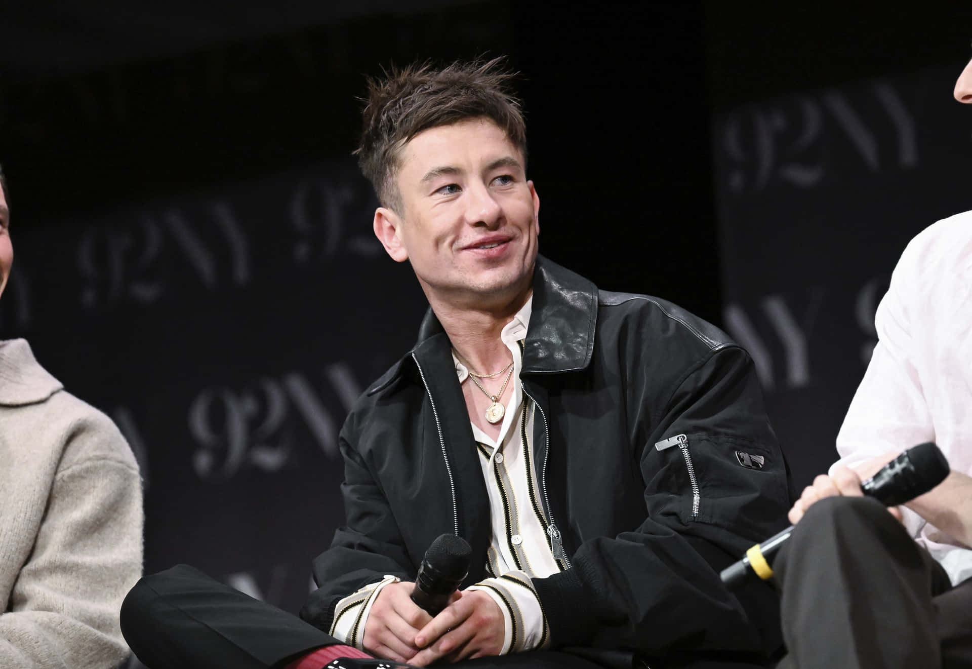 Barry Keoghan Panel Discussion Smile Wallpaper