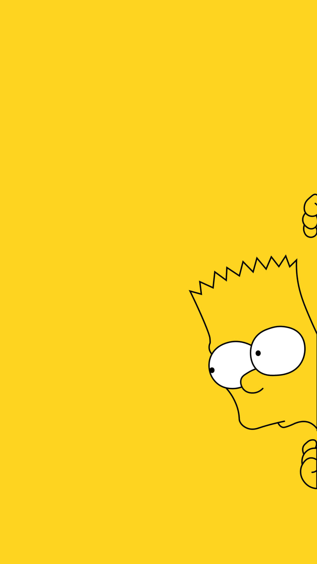 Papelde Parede Legal Com A Estética Do Bart Simpson. Papel de Parede