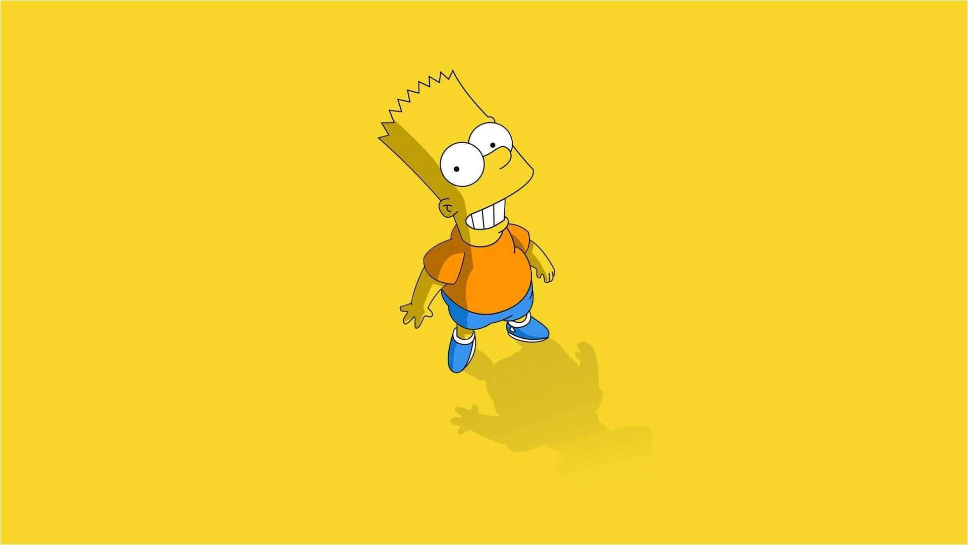 Lev fri og nyd dig selv! - Bart Simpson Wallpaper