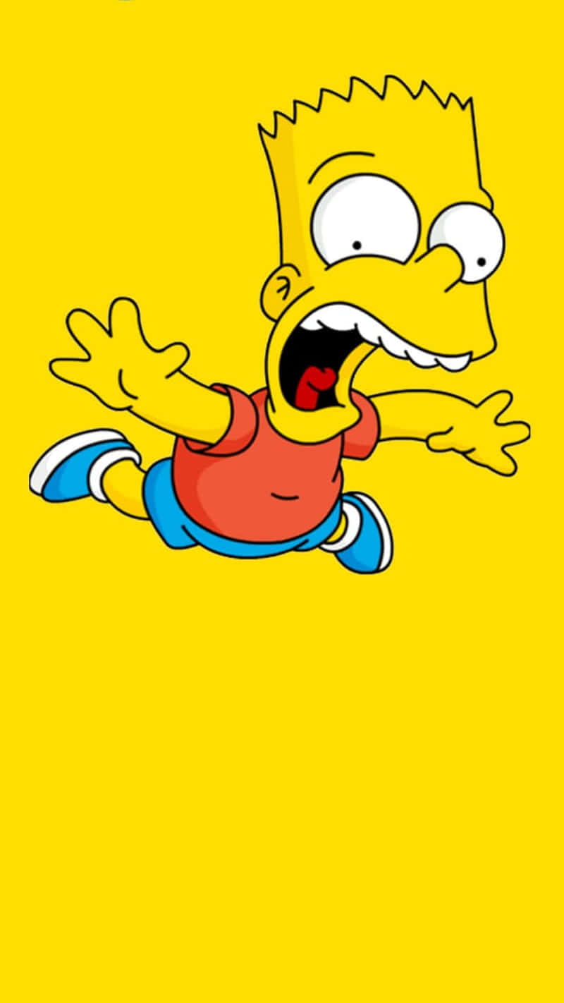 Estéticade Bart Simpson Cayendo Fondo de pantalla