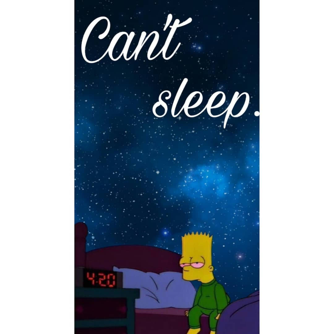 Bart Simpson Kan ikke sove Wallpaper