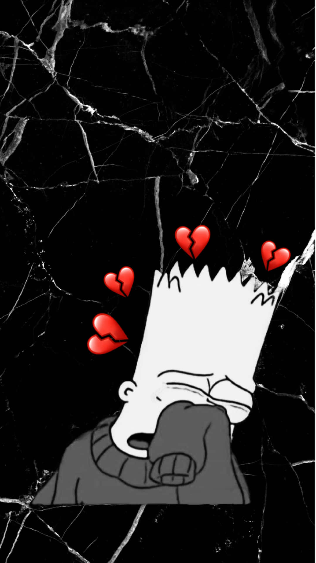 Bart Simpson Showing His Sadness Wallpaper