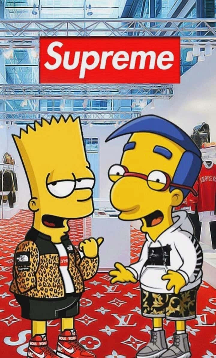 Bart Simpson's Edgy Gangster Side Wallpaper