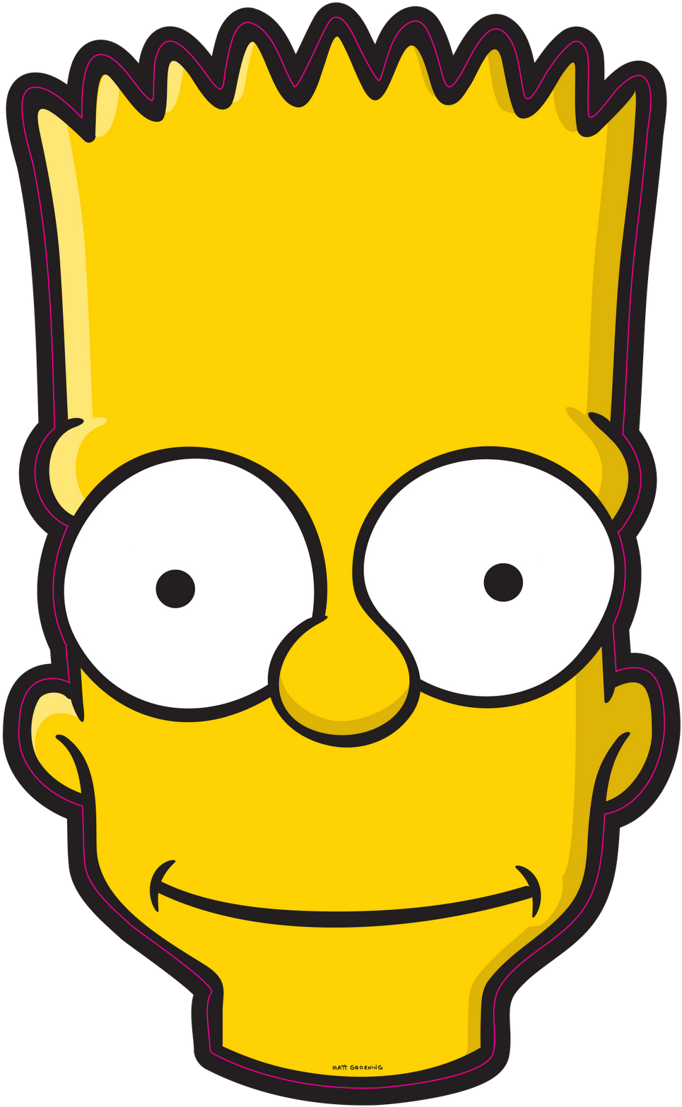 Bart Simpson Head Illustration PNG