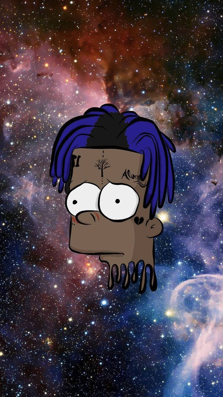 Bart Simpson Hippie Sad Boy Wallpaper