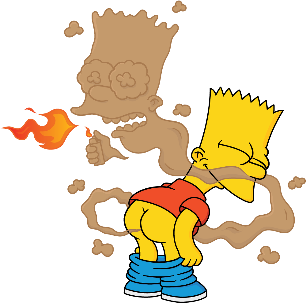 Bart Simpson Mischievous Prank PNG