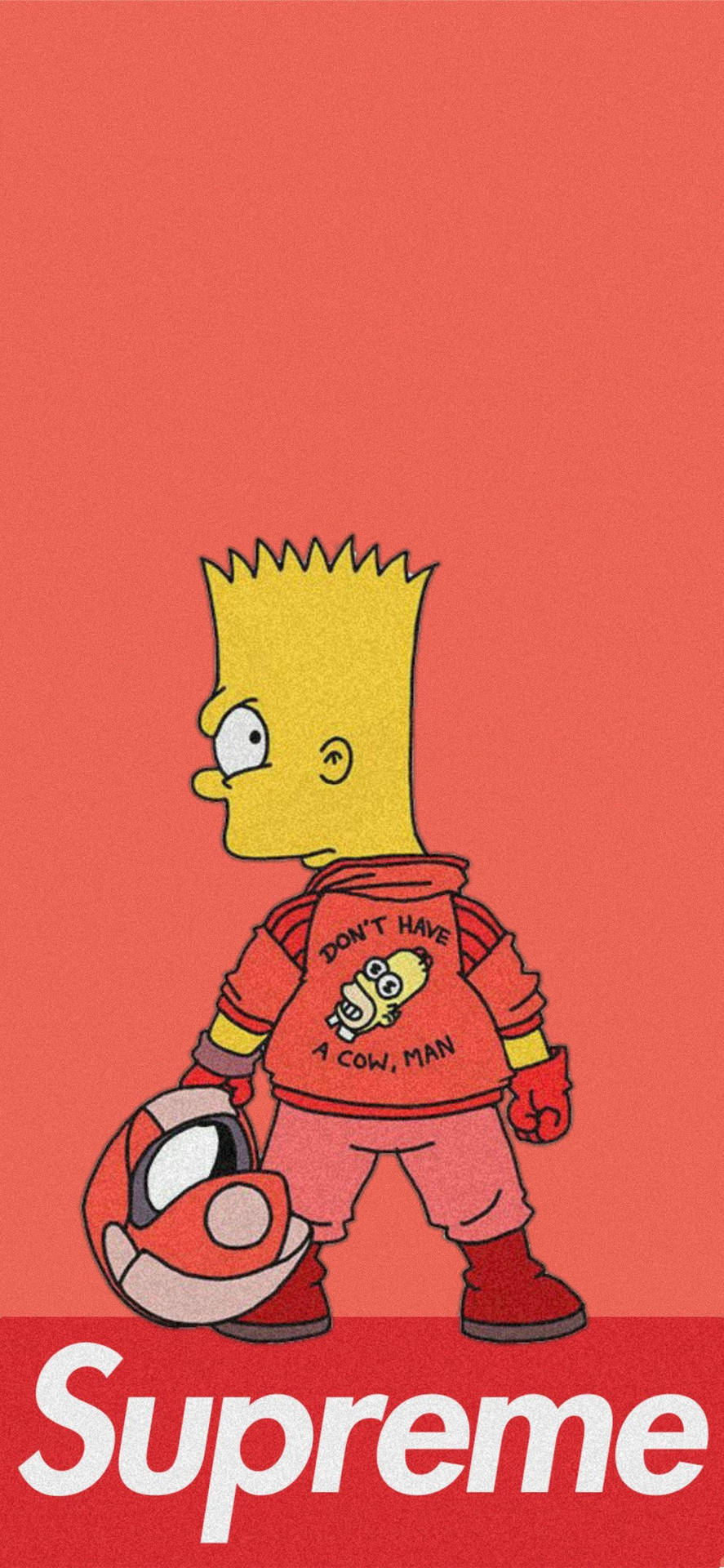 Bart Simpson Arancia Suprema Sfondo