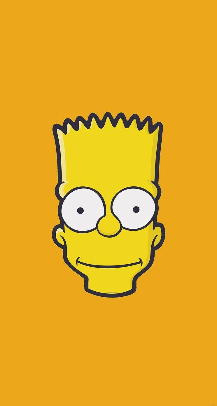 Bart Simpson Portrait Cartoon Phone Wallpaper