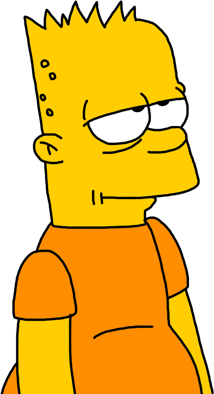 Bart Simpson Side Glance PNG