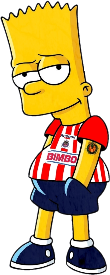 Bart Simpson Soccer Outfit PNG