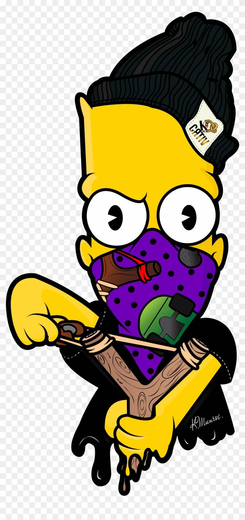 "bart Simpson Sporting Gucci Style - Where Fashion Meets Animation" Wallpaper