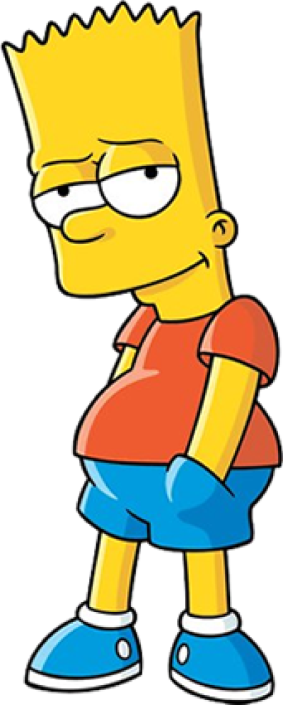 Bart Simpson Standing Casually PNG