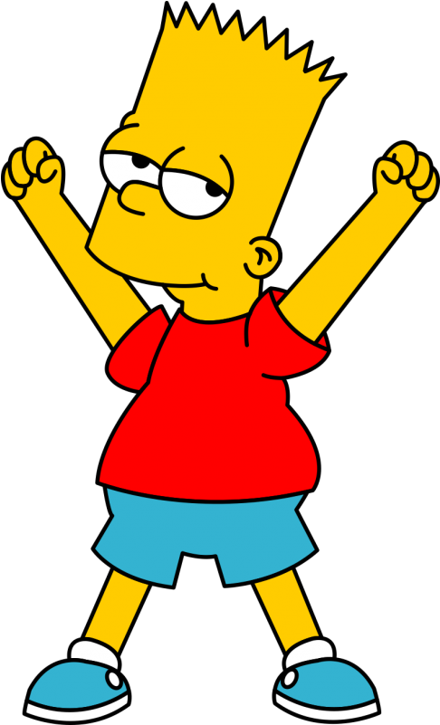 Bart Simpson Standing Pose PNG