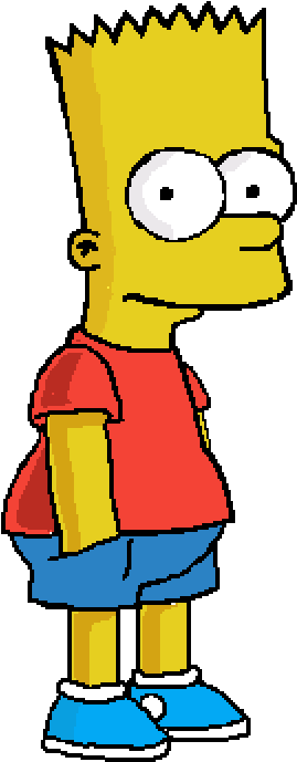 Download Bart Simpson Standing Side View | Wallpapers.com