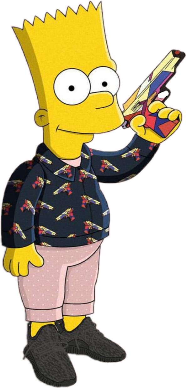 Download Bart Simpson Stylish Outfit | Wallpapers.com