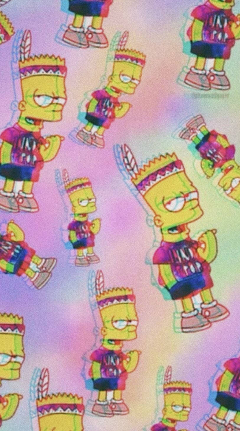 Bart Simpson Tumblr Æstetisk Wallpaper