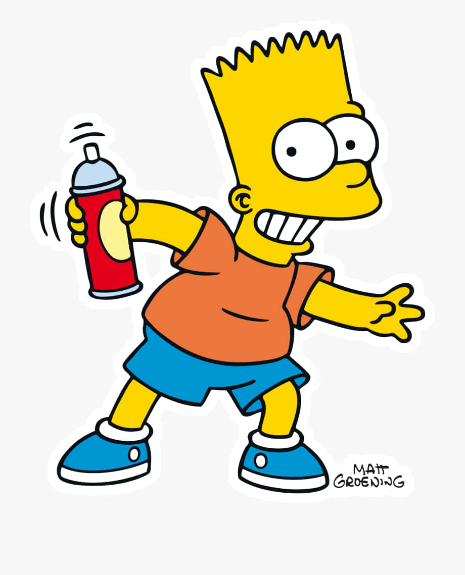 Bart Simpson Spreading the Marijuana Movement Wallpaper