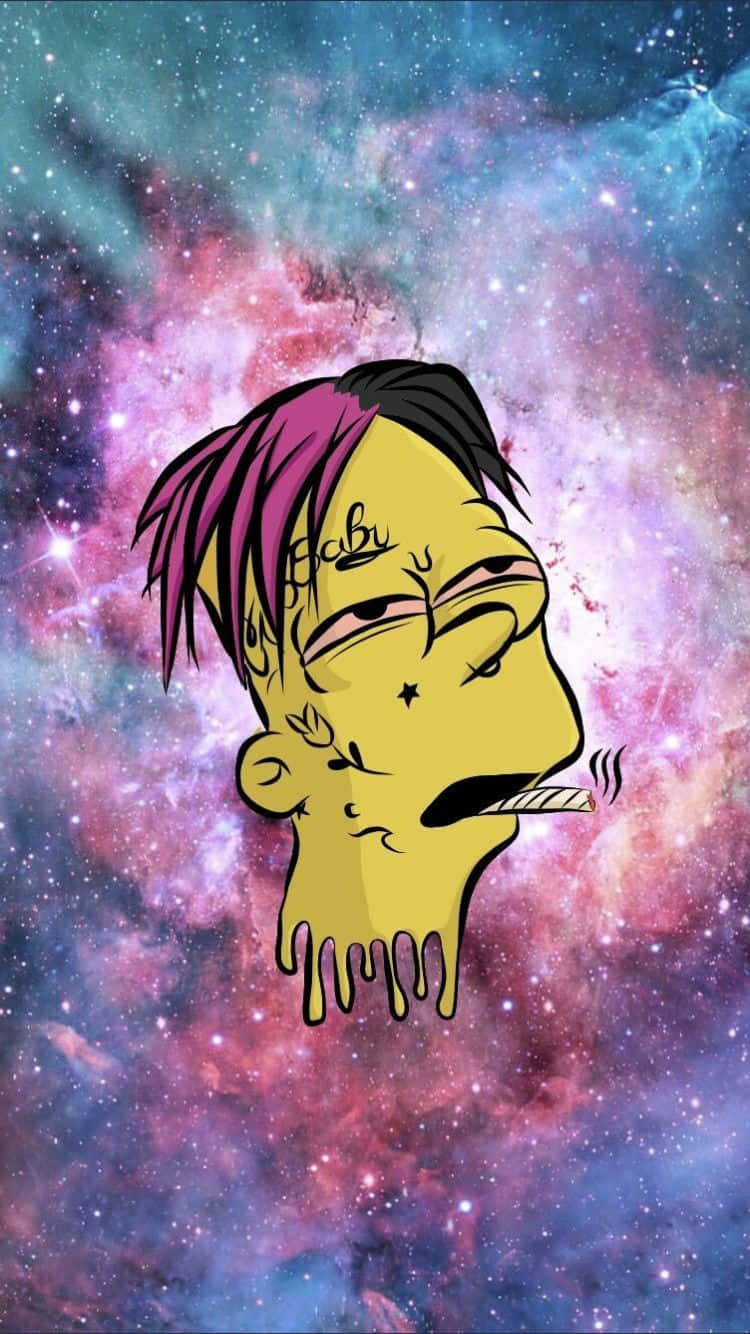 Efectode Bart Simpson Con Marihuana Fondo de pantalla