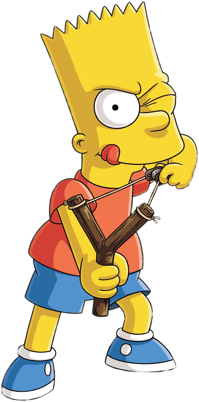 Download Bart Simpson With Slingshot Wallpapers Com