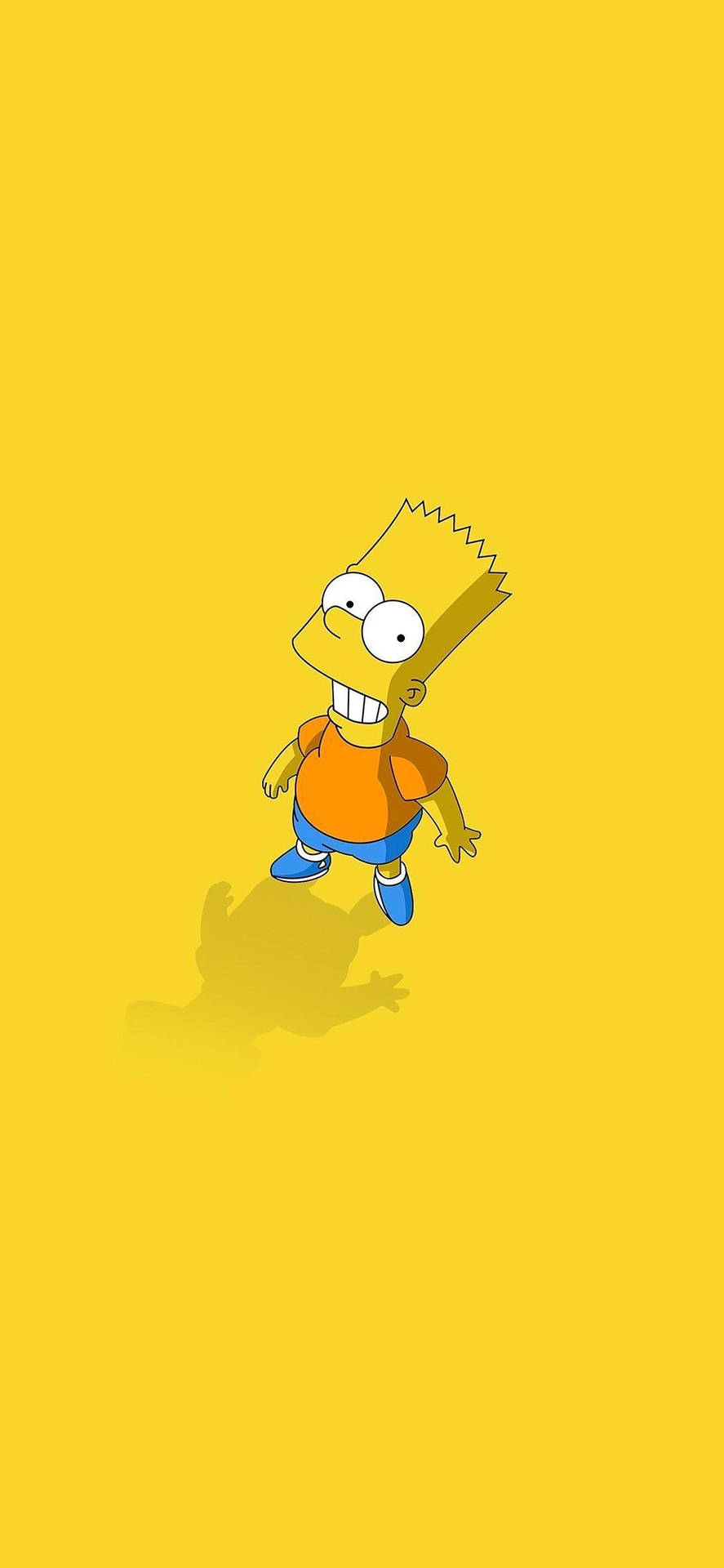 Bart Simpson Yellow Iphone X Cartoon Wallpaper