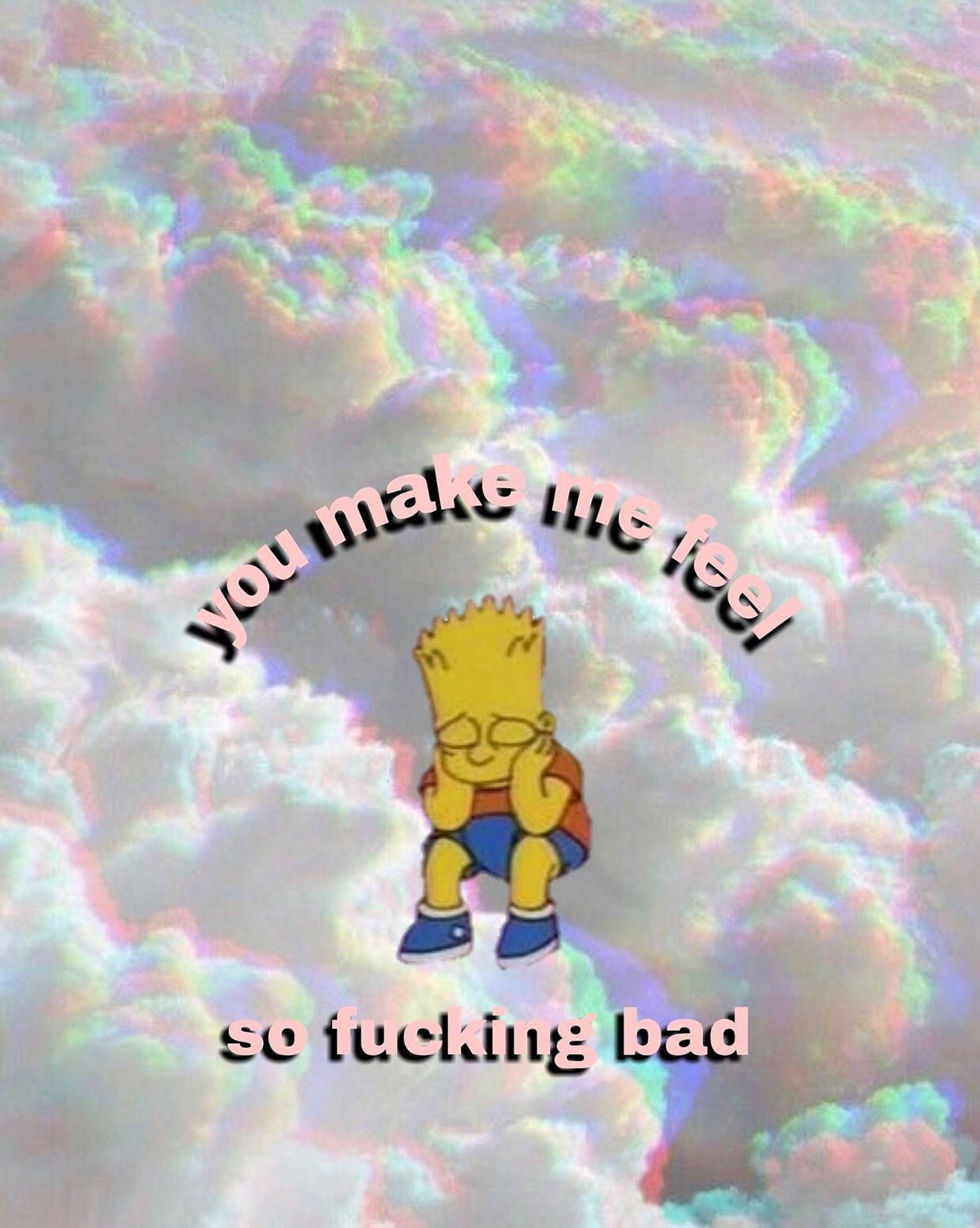 Bart Simpsons Sad Clouds