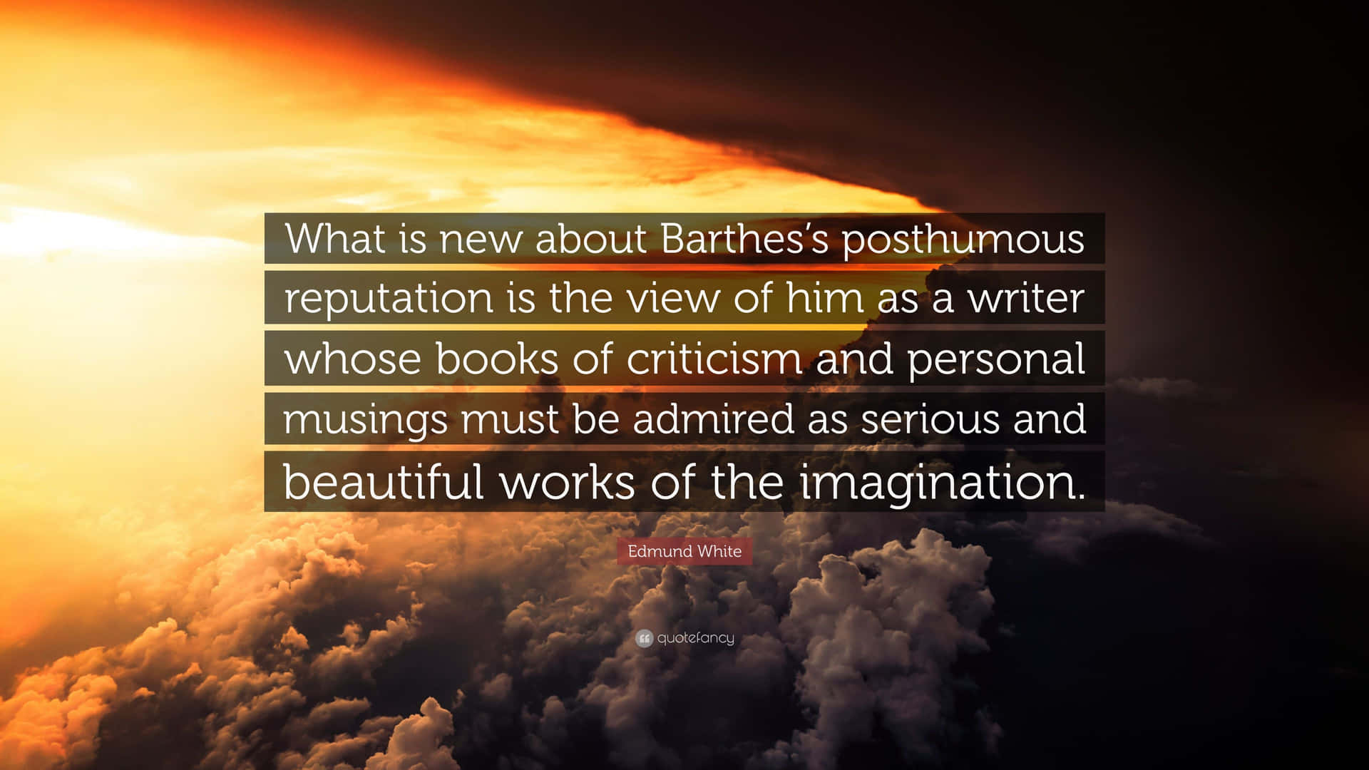 Barthes' Posthumous Reputation Wallpaper