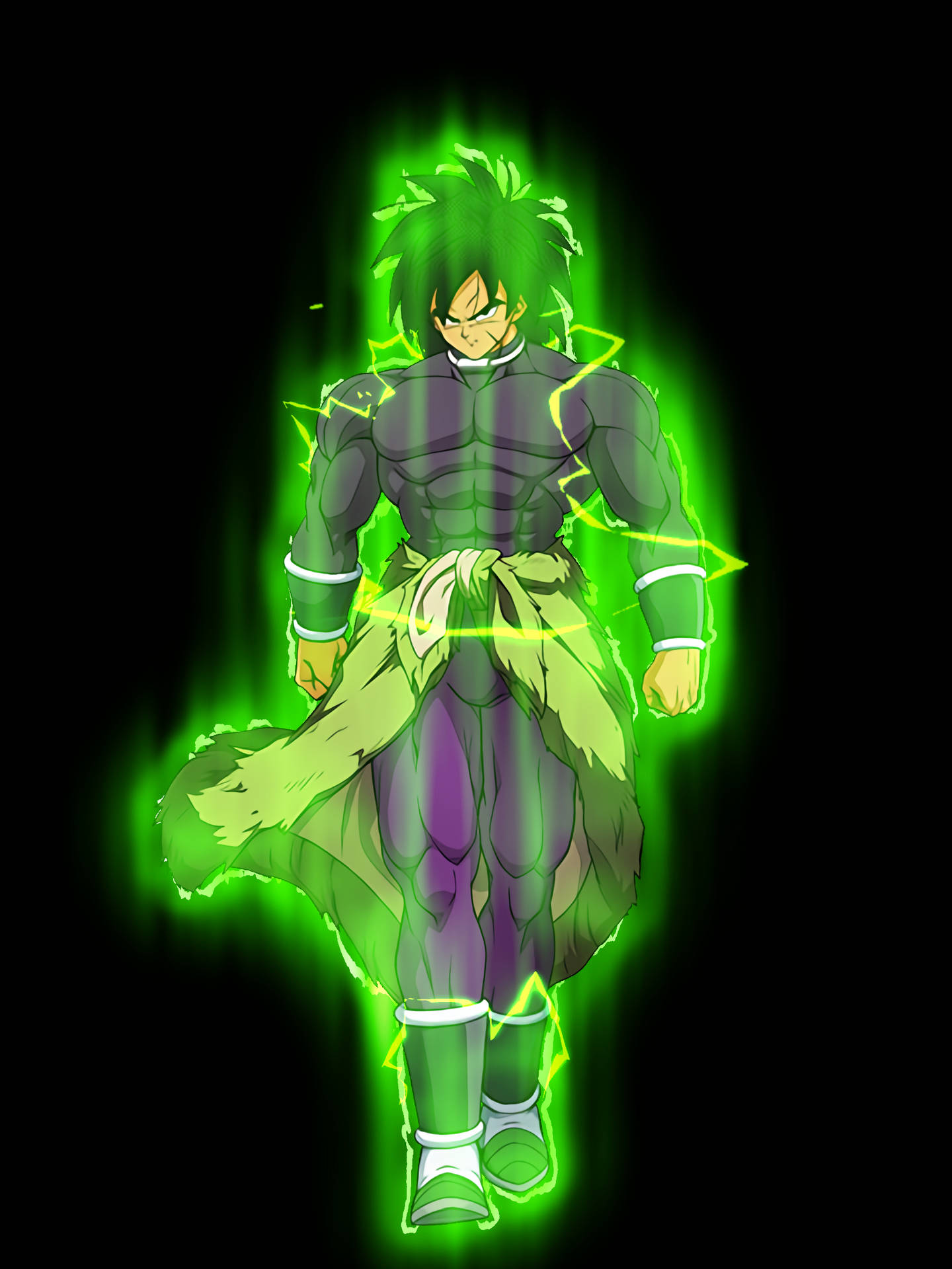 Base Broly With Green Aura