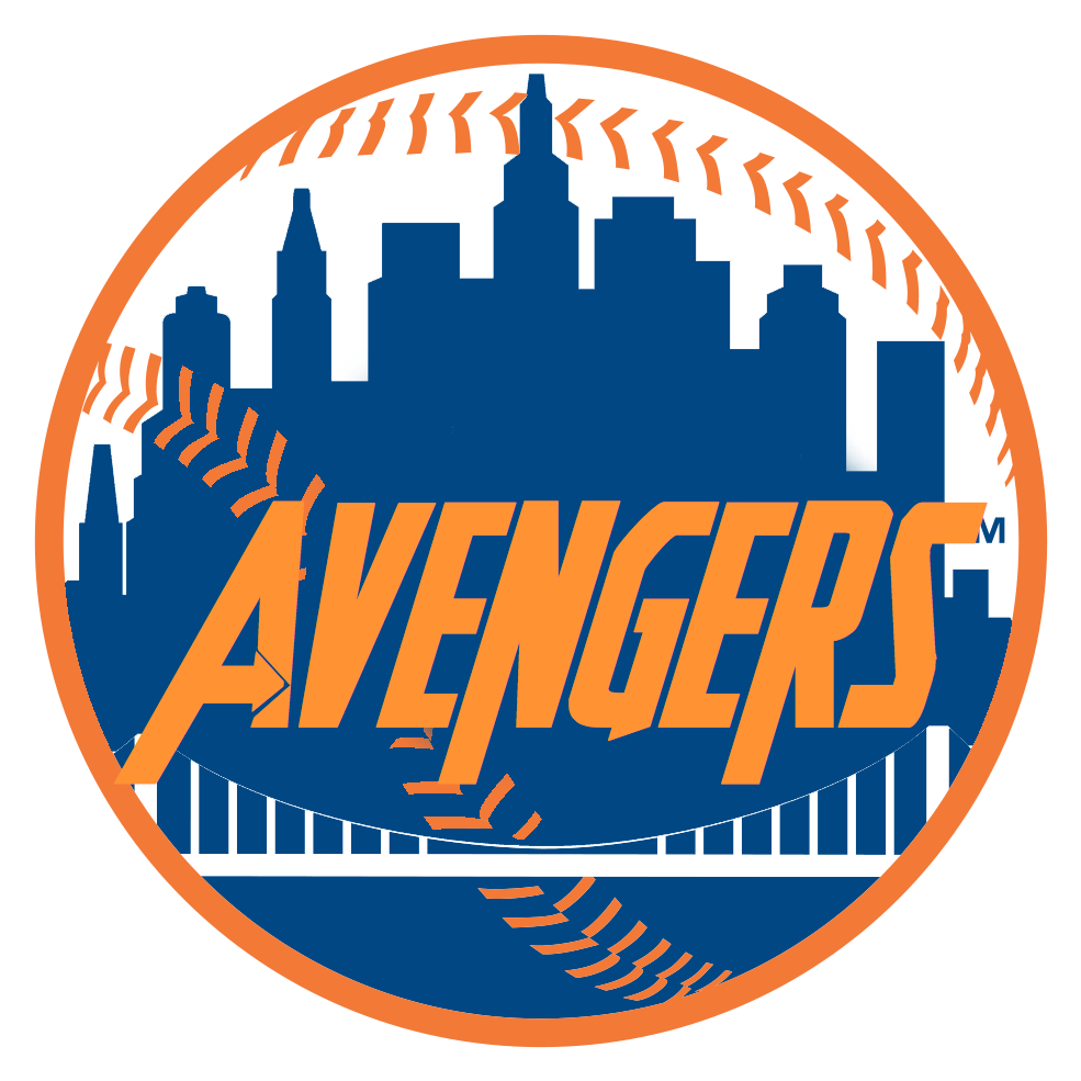 Baseball Avengers Mashup Logo PNG