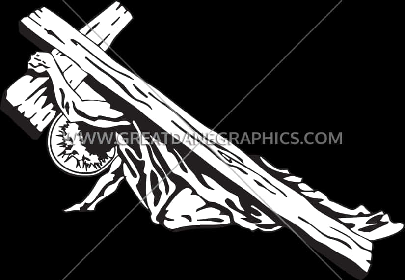 Baseball Bat Cross Graphic PNG