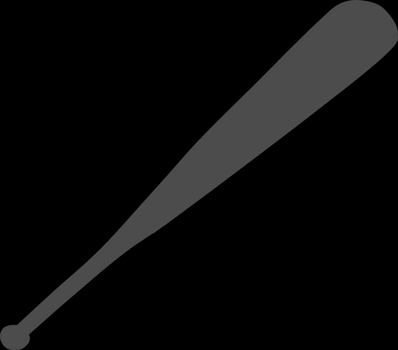 Baseball Bat Silhouette PNG