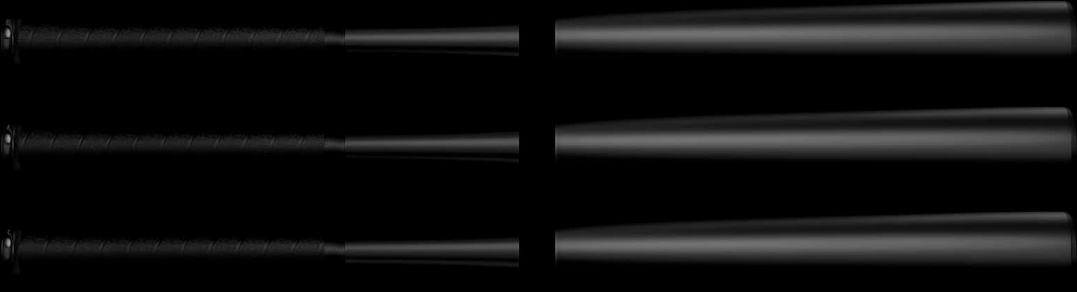 Baseball Bats Black Background PNG