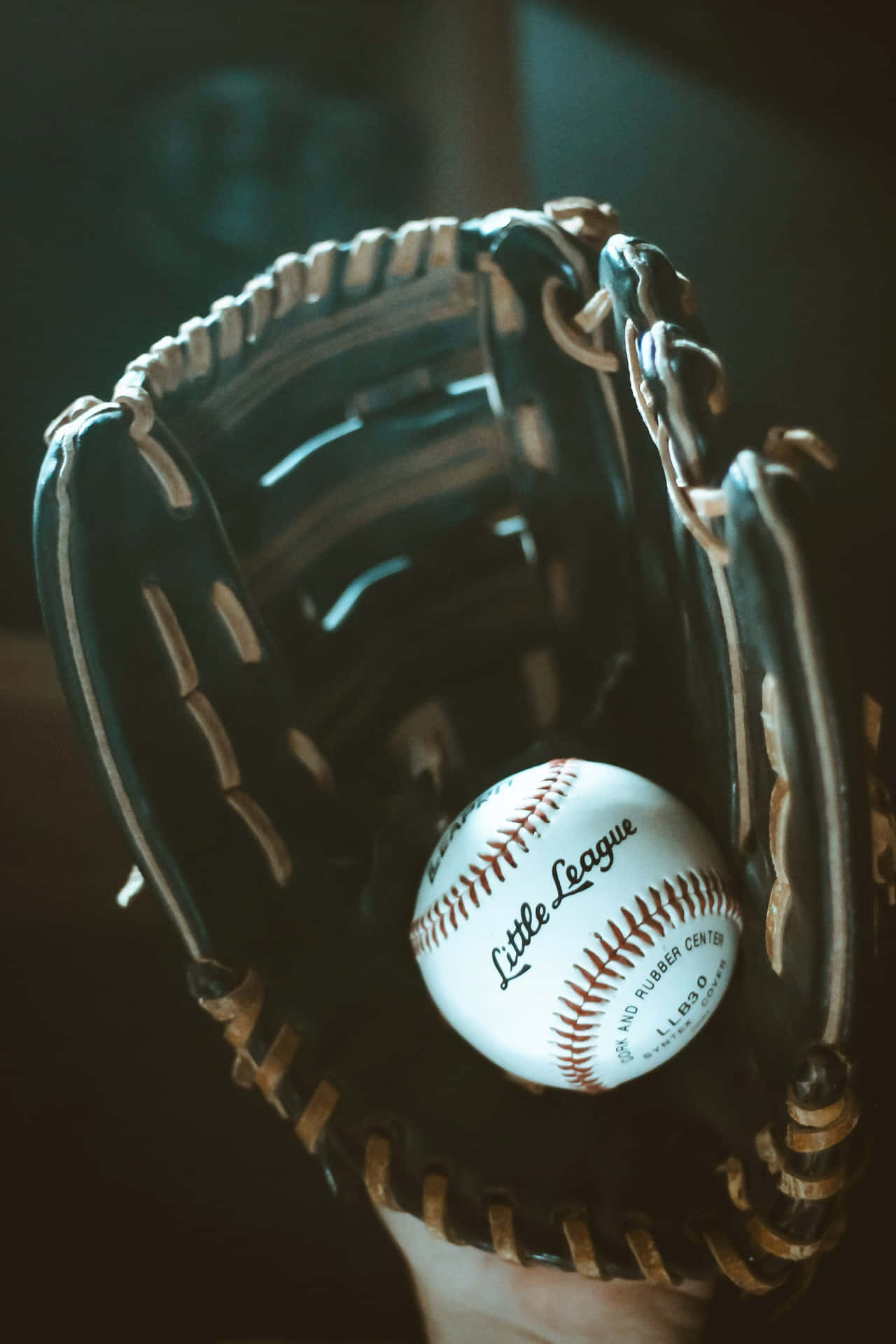 Perfectly Positioned Baseball Gloves Wallpaper