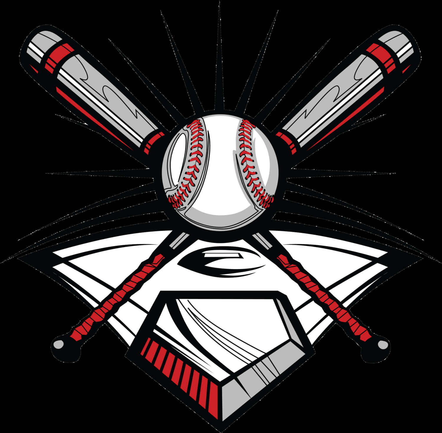 Baseball Emblem Graphic PNG