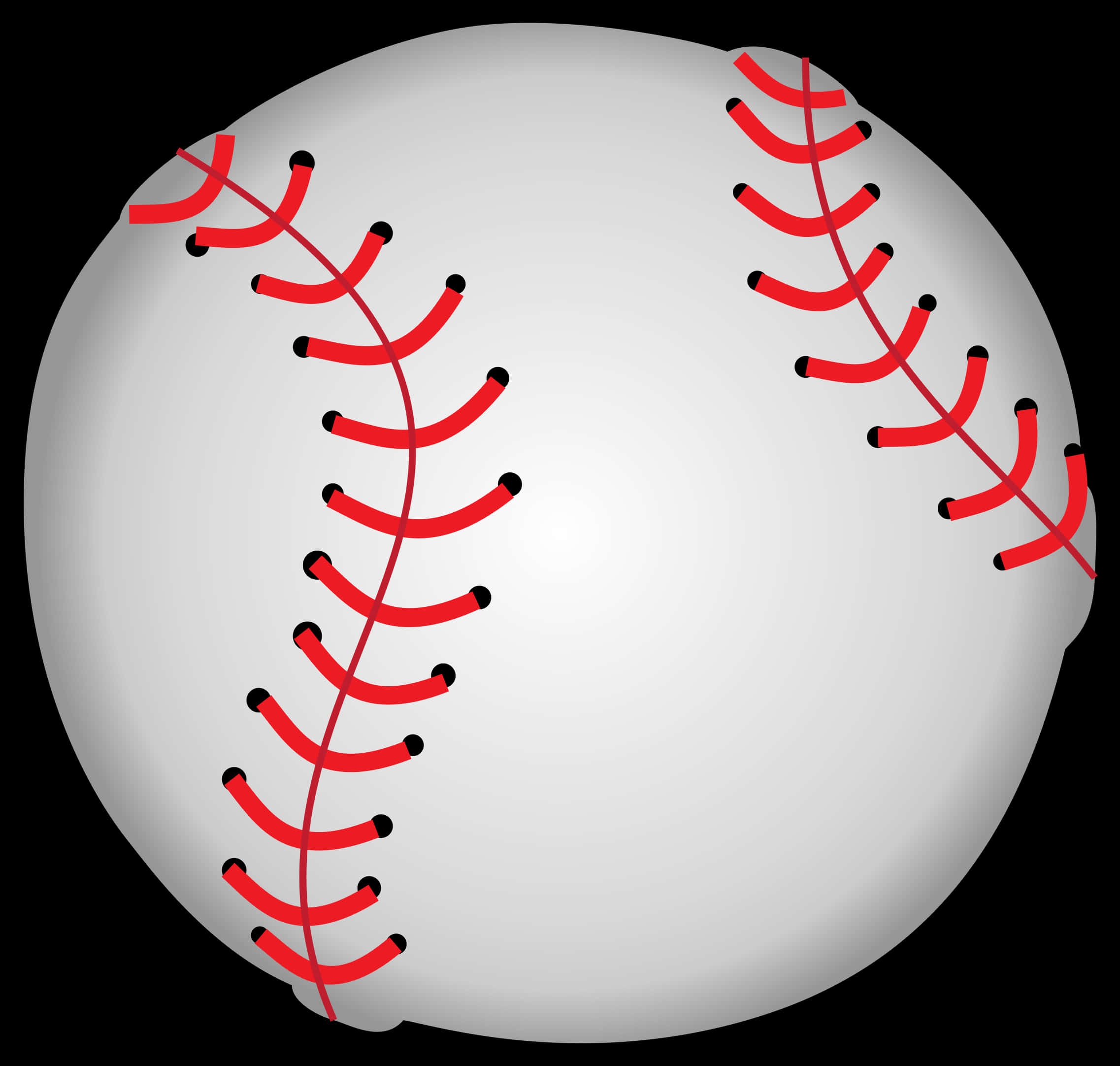 Baseball Close Up Graphic PNG