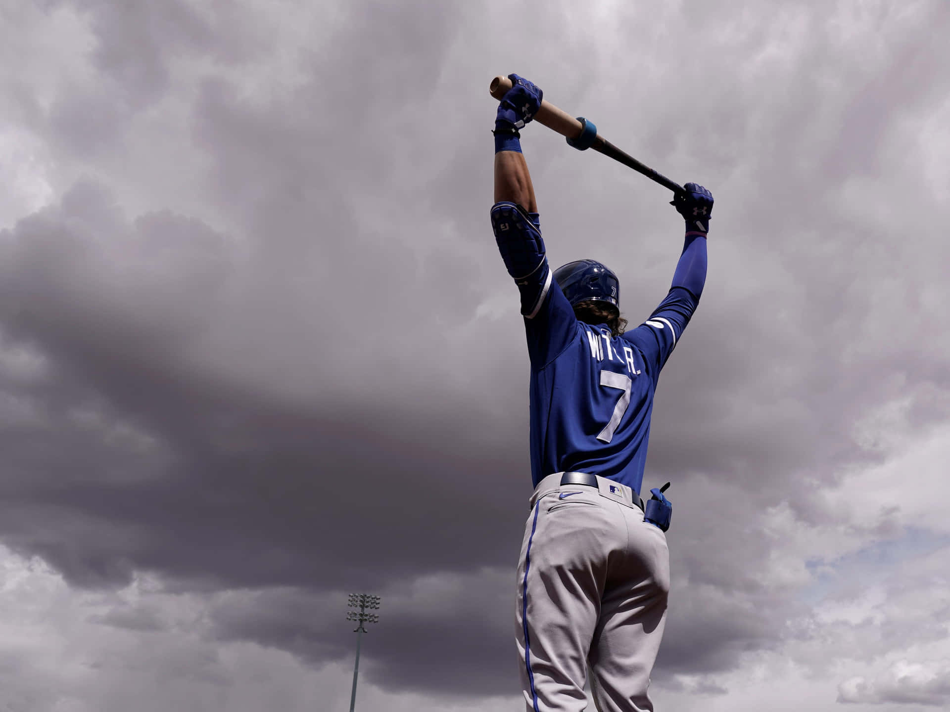 Baseball Player Pre Swing Stance Wallpaper