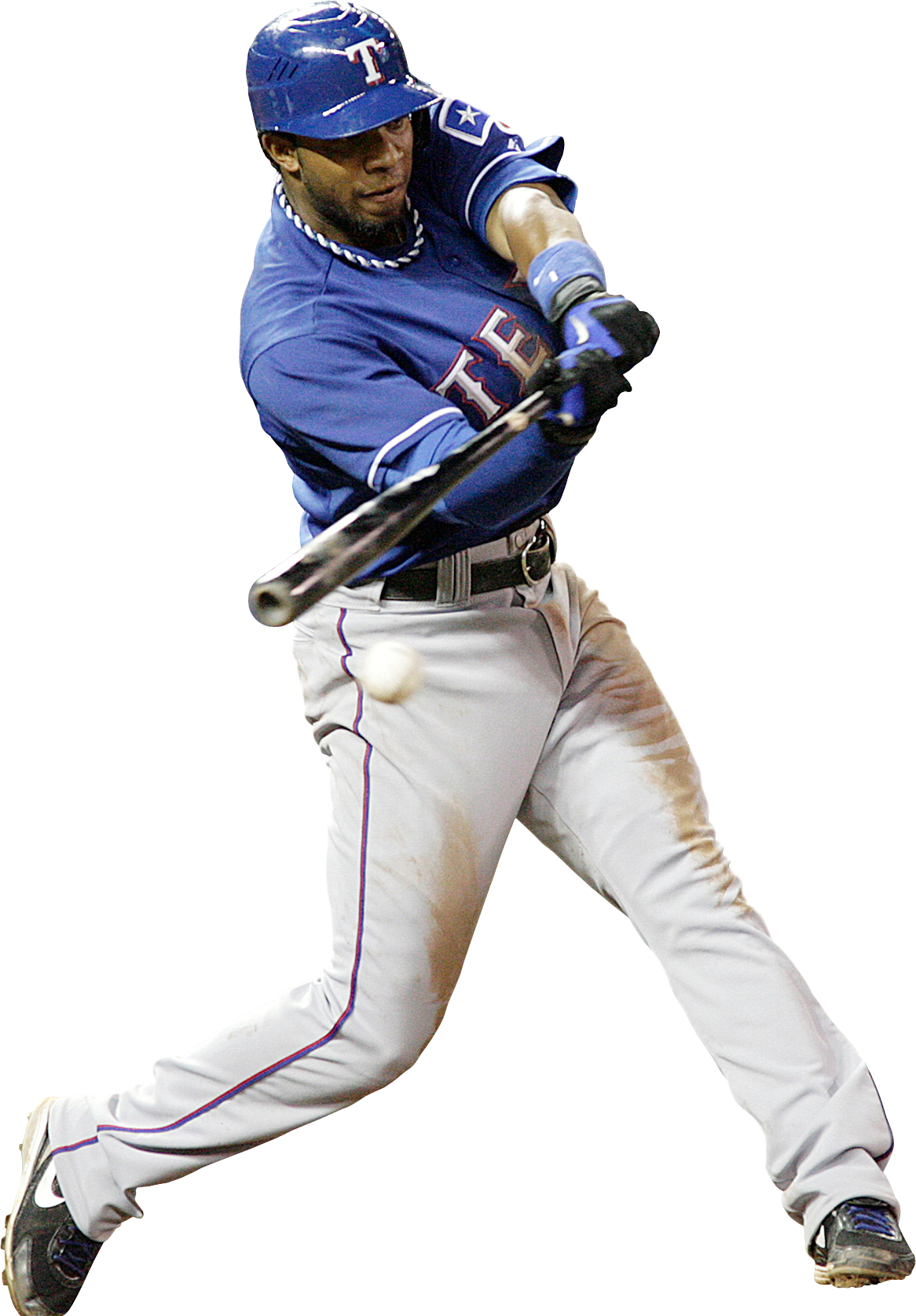 Baseball Player Swinging Bat PNG