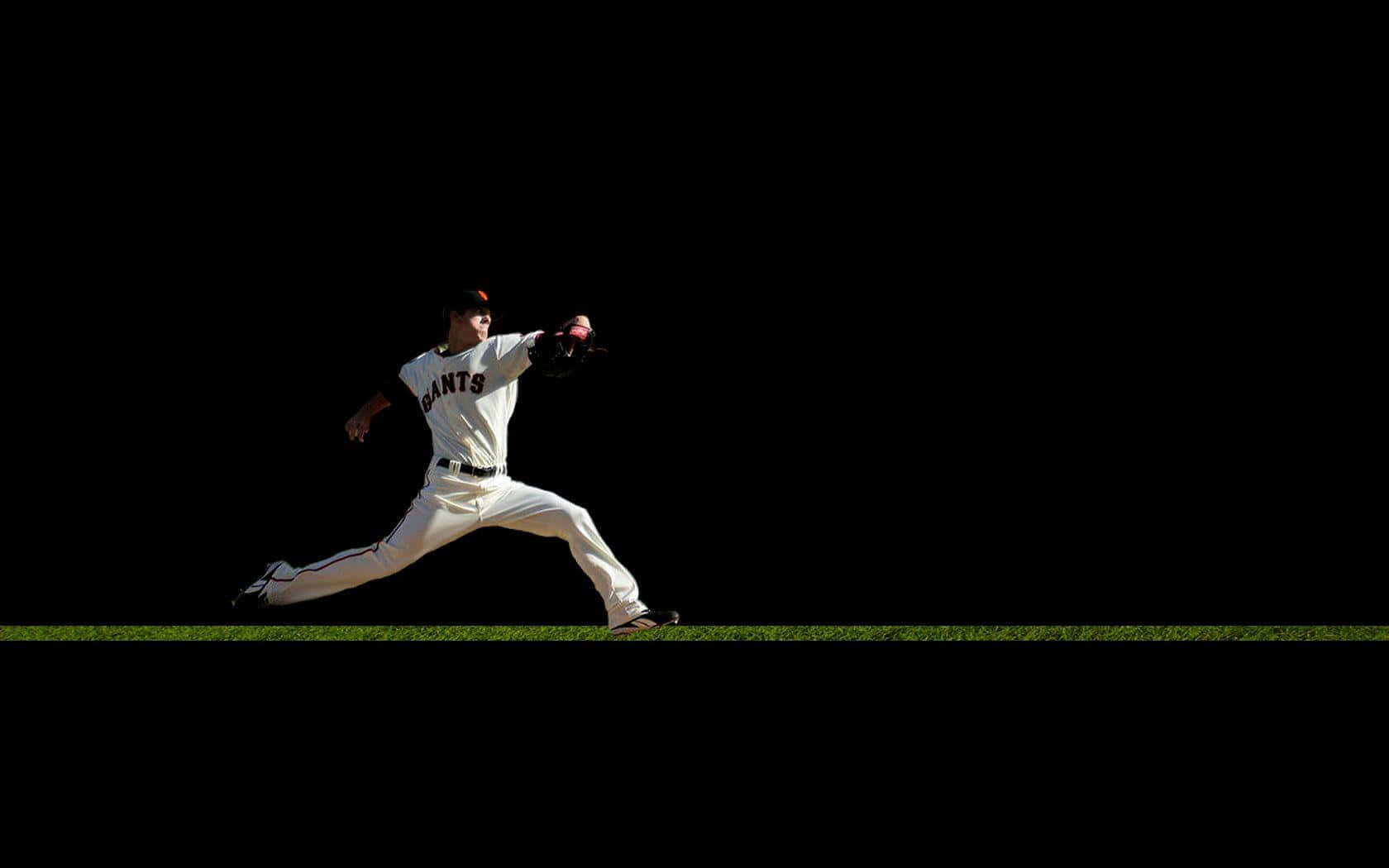 Jugadoresprofesionales De Béisbol Compiten En Un Juego Intenso Fondo de pantalla
