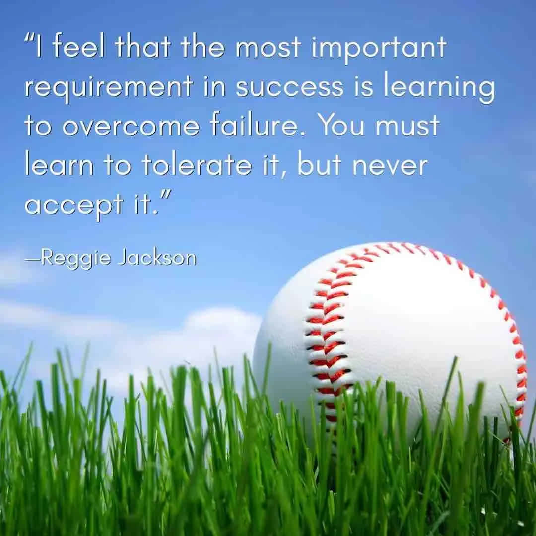 Baseball Quotes Reggie Jackson Overcome Failure Wallpaper