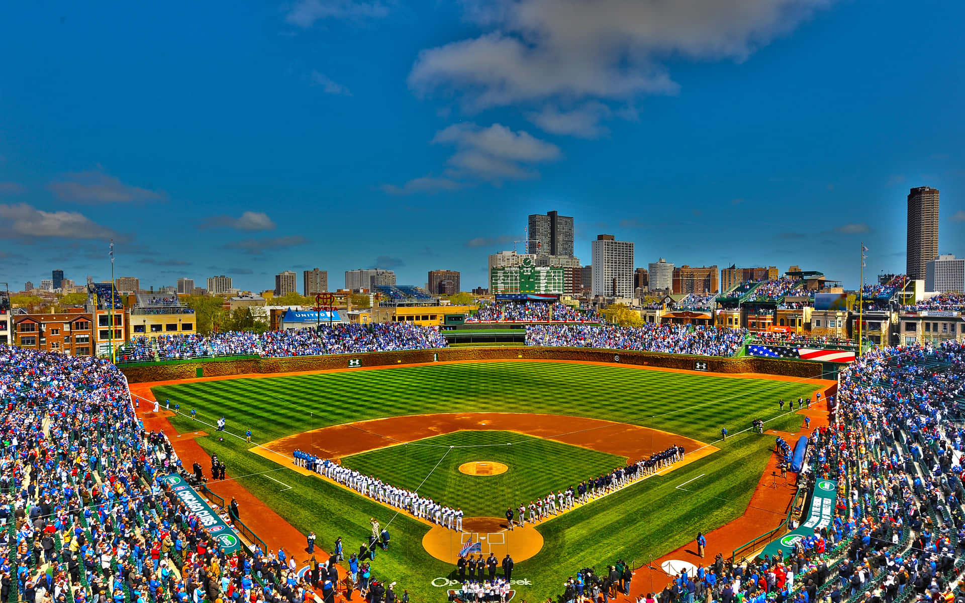 Captivating Baseball Stadium Scene Wallpaper