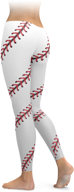 Baseball Stitch Leggings PNG