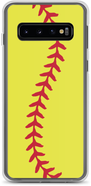 Baseball Stitch Phone Case Design PNG
