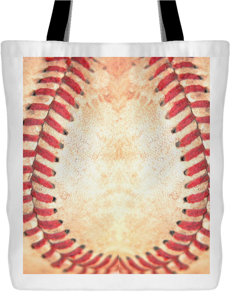 Baseball Stitches Tote Bag Design PNG