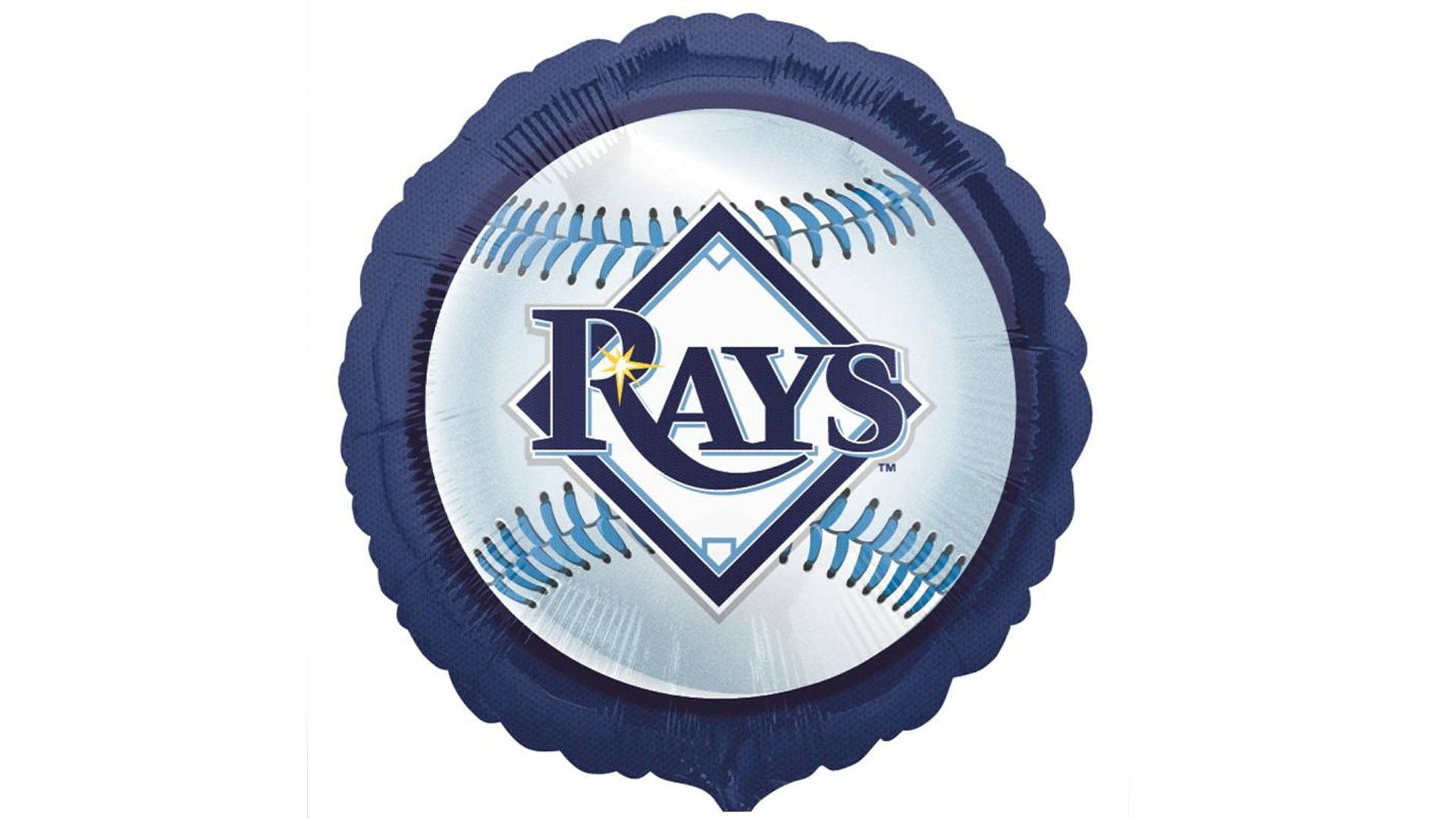 Baseball With Tampa Bay Rays Logo Wallpaper